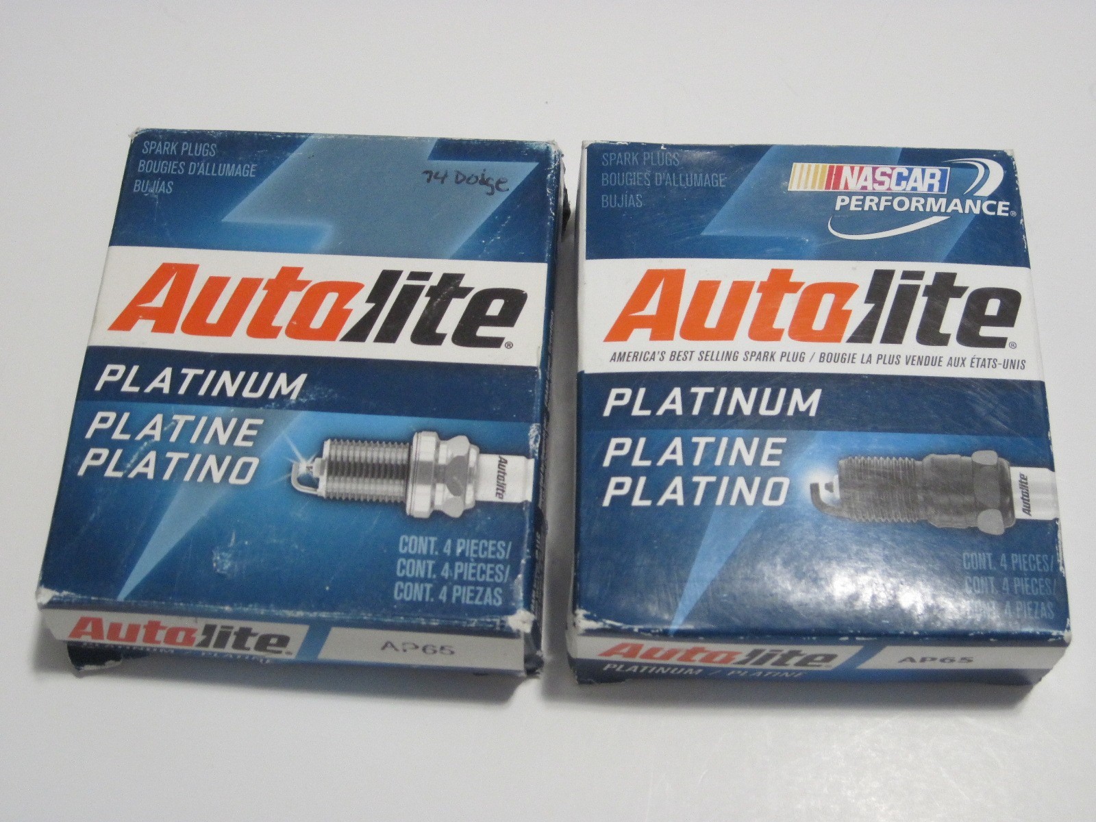 AUTOLITE AP65 PLATINUM SPARK PLUGS X8 NOS