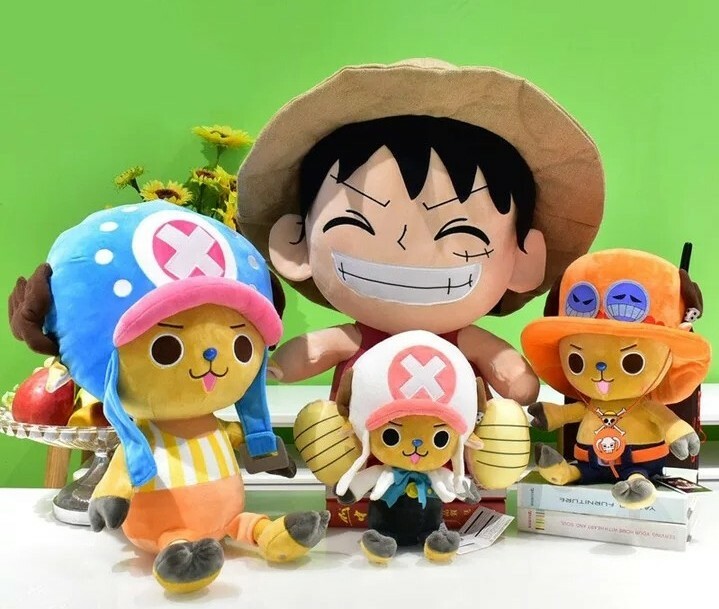 Peluche One Piece Luffy de 20 cm : doudou manga souple pour collectionneur