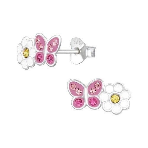 6-piece set of silver-toned metal hair barrettes butterfly and floral design Amazon.com : BARTOSI Moving Butterfly Hair Clips Silver  main image 4