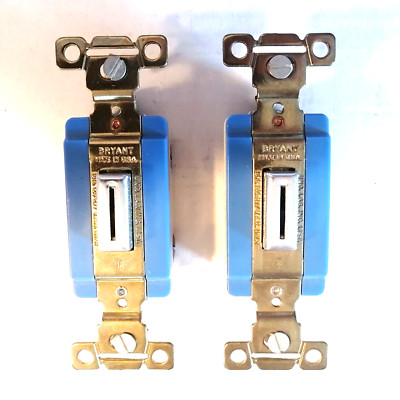 Bryant  #4901 GL 15A, Single Pole Locking AC Switch, 120-277 VAC, Lot of 2