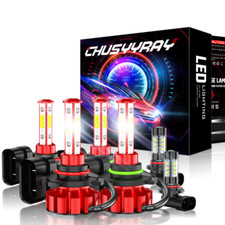For Chevy Silverado 1500 2500 Hd 2003-2005 2006 Led Headlightsfog Light Bulbs