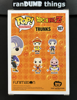 Funko Pop! Trunks #107 - Dragon Ball Z + PROTECTOR - Ships from NJ