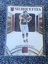 2015 Panini Crown Royale Silhouettes Purple /25 Jeremy Langford #220 Rookie RC