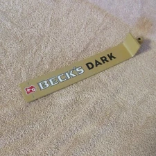 Beck's Beer of Germany Dark Metal Pub Handle Pull Unique & HTF  Rare