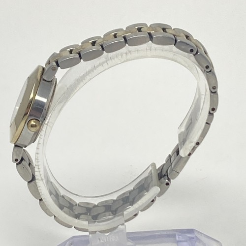 Eddie Bauer Watch Women 23mm Silver Gold Two Tone Petite Round New Battery 6.25" - Picture 5 of 20