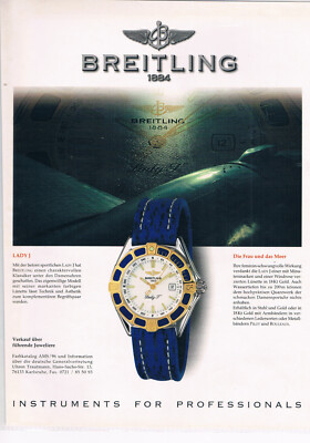 Breitling Werbeanzeige Werbung Breitling Lady #4 NG