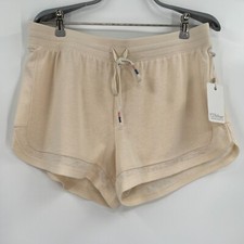 PJ Salvage Everyday Fade Away Lounge Pajama Shorts sz L Stone Tan RZFAS1 NWT
