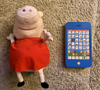 peluche interactivo con tablet peppa pig bandai