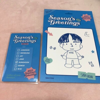 ENHYPEN SUNGHOON 2023 Season's Greeting Official Postcard +
