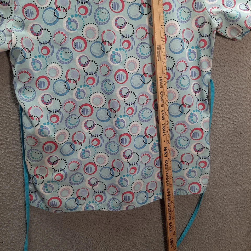 SB Scrubs Scrub Top Womens Small Blue Smock Nurse Medical Dental Veterinarian - Image 4 of 4