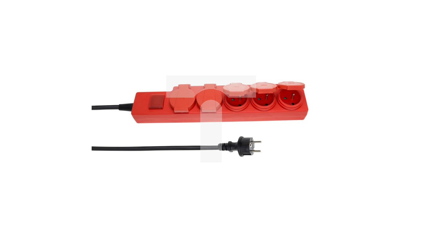 Workshop extension cord EXTREME 5-outlets w/u 5m IP44 H07RN-F 3x1.5 PW-50 /T2UK