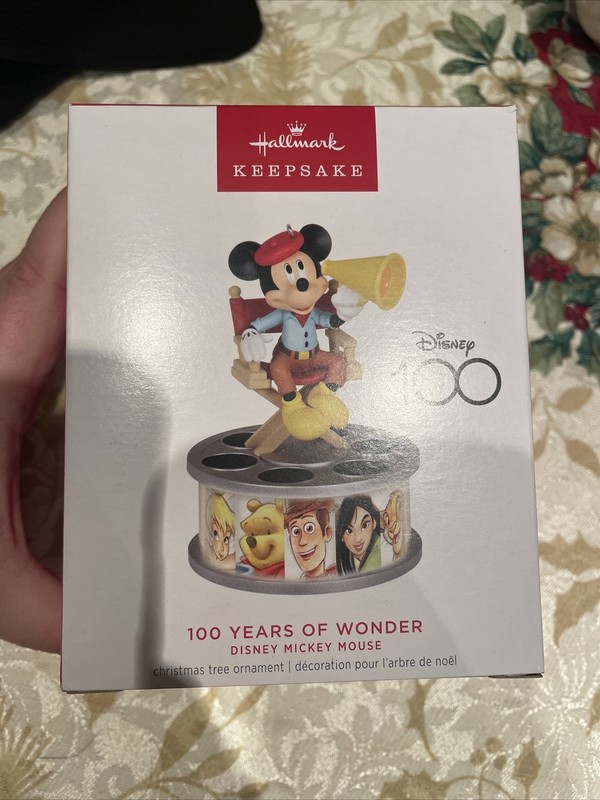 2023 100 YEARS OF WONDER - DISNEY MICKEY MOUSE HALLMARK KEEPSAKE MAGIC ORNAMENT