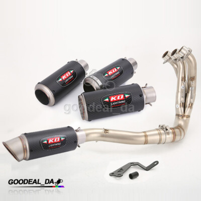 For Yamaha MT-09 Tracer 9 XSR900 2022 2023 Header Link Pipe Exhaust Muffler Tips