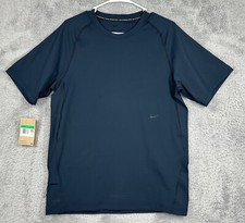 NIKE DRI FIT SIZE S AXIS PERFORMANCE BREATHABLE BLUE ACTIVE LONG SLEEVE SHIRT S