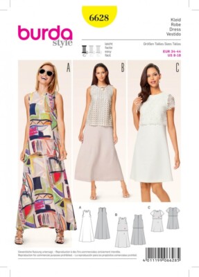 Burda Nähmuster 6628 Damen 8-18