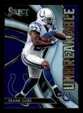 2020 Panini Select Unbreakable Silver Prizm Frank Gore #U23