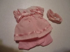 Miniworld Baby Born Pink Striped Dress Set VHTF