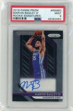 2018 Panini Prizm #RSMB3 Marvin Baglley III Rookie Signatures PSA 9