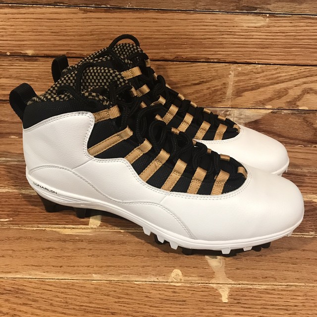 Nike Air Jordan 1 TD Mid Football Cleats Chicago White AR5604-106 Mens Size 10.5 | eBay