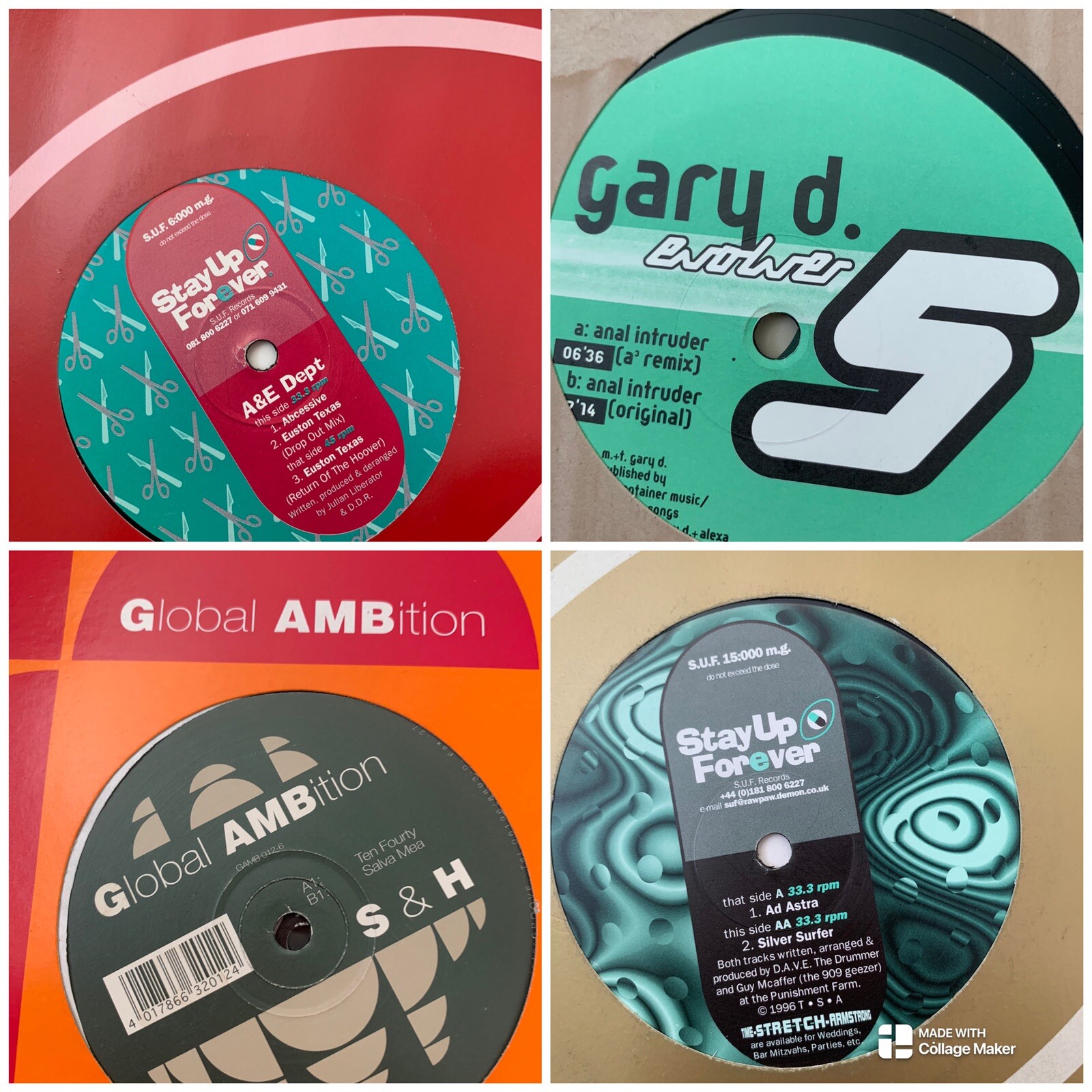 Rare 90s Techno Acid Vinyl Bundle eBay
