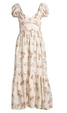 LoveShackFancy Angie Floral Maxi Dress Size 2