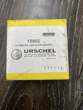 Urschel Circular Knives 18803 Brand New Unopened Box Of 12 Circular Knives RA-D