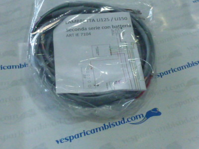 Schema Impianto Elettrico Lambretta 150 Li 2 Serie  - Tutta Nello Stesso Colore Kaki Oliva Chiaro O Camoscio O Azzurro Ad Eccezione Dei Telai Selle, Del.