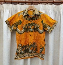 SALE ❀ڿڰۣ❀ MADE IN THAILAND BATIK DESIGN Men's SHORT SLEEVE SUMMER SHIRT - Large