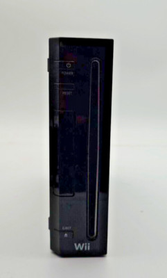 Nintendo Wii Konsole - Schwarz RVL-001 - mit Empfänger GEPRÜFT 