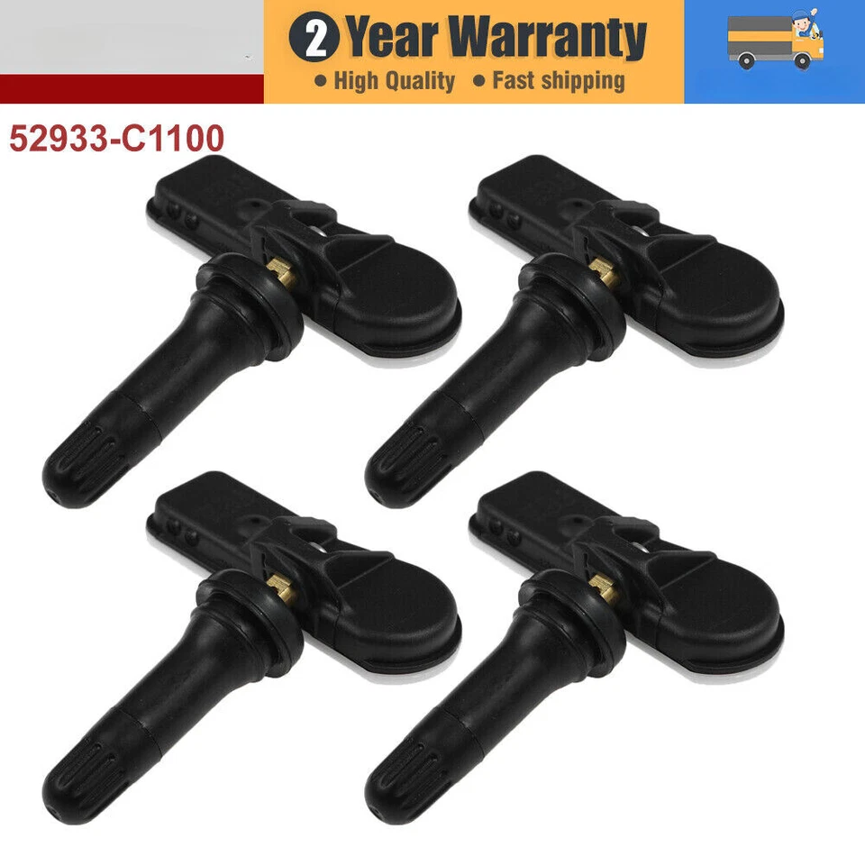 4X Sensor de presión de neumáticos TPMS para Hyundai IX25 Tucson I40 IX35 Sonata 2014-2018 Foto 2 de 4