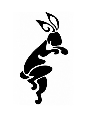 Hare Premium Artistic Custom Stencil Template Reusable for Wall Decor, DIY Proje