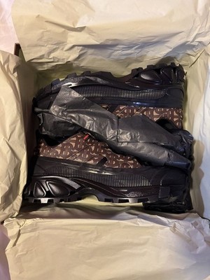 Burberry Arthur TB Monogram Sneakers Black/Brown (New in Box) Deadstock