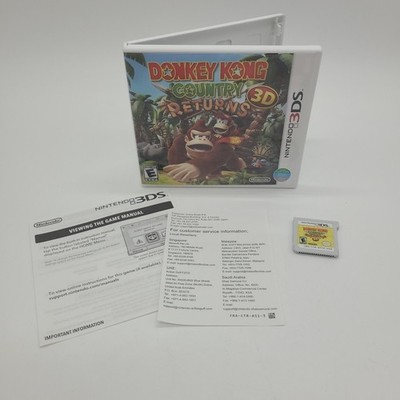 Donkey Kong Country Returns 3D - Nintendo 3DS Complete Tested 