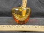 Vintage Blenko Art Glass Large Apple Paperwieght