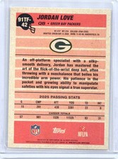 2026 Topps 1991 35th Anniversary Silver Pattern #91TF-42 Jordan Love NM