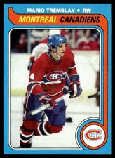 1979-80 Topps Hockey Card Mario Tremblay Montreal Canadiens #123 NM