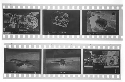 6x negative 4x3.5cm - Blohm & Voss BV 143 - sliding bomb - technology pictures photo