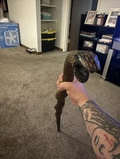 Vintage 1900  s Wooden Walking Cane Handmade Walking Stick Hand Carved Snake