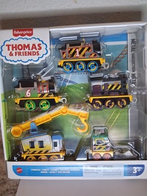 Thomas & Friends Construction Crew 5-Piece Diecast Metal Toy Train & Vehicle Set