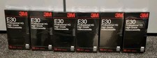 Rare 6x 3M E30 Professional HG (High Grade) VHS Videocassettes - Factory Sealed