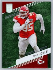 CHRIS JONES GREEN STATUS SP /95 2023 Elite Football Kansas City Chiefs