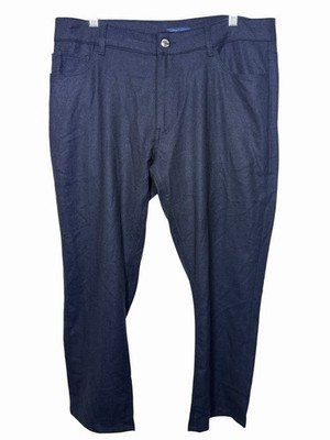Peter Millar Excursionist Flex Alpine Tailored Fit Trousers 100% Wool 35x30 Navy