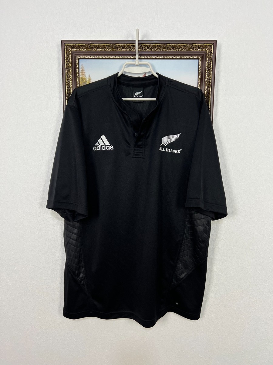 Vintage Adidas New Zealand All Blacks Rugby Union Jersey Mens