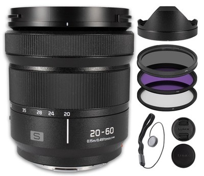 Panasonic Lumix S 20-60mm f/3.5-5.6 L-Mount Lens Bundle w/67mm