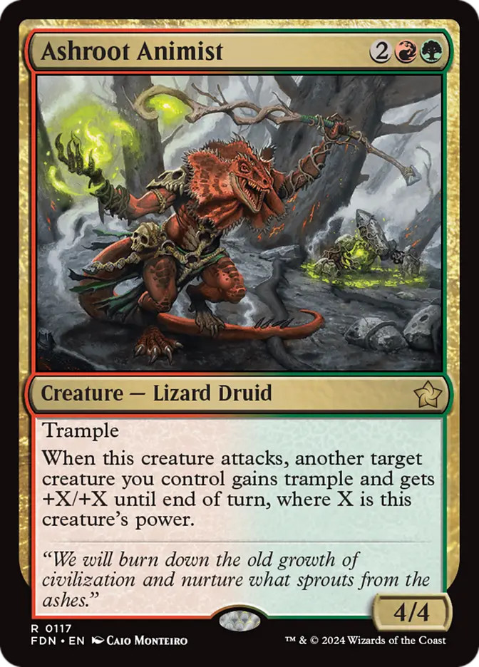 Ashroot Animist 117 R FDN MTG NM