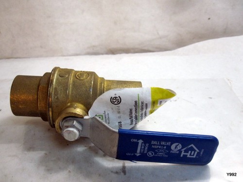 Homewerks 1" in. Brass Sweat Ball Valve Lever For Water/oil/air