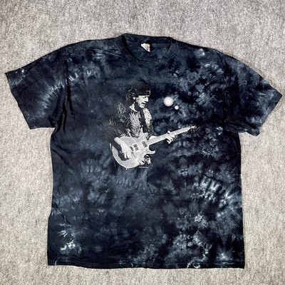 Vintage SANTANA Carlos  Tie Dye T-Shirt Guitar Legend Mexican 2XL River Of Color