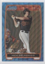 2012 Bowman Chrome Prospects Redemption Refractor Blue Wave Nick Delmonico 0f8