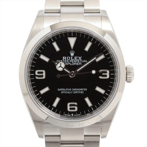 Rolex EXPLORER 36 124270 SS SS AT black dial 1 Extra Link