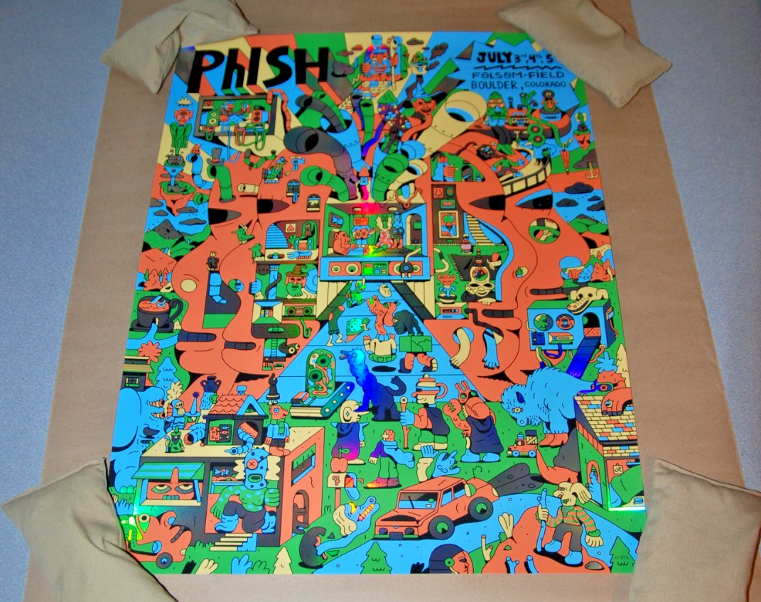 gromitページ/ プロコフィエフBOOSY＆HAUKES.等3冊セット FOIL Phish Folsom Field Boulder Colorado 2025 Cezar Berje Screen
